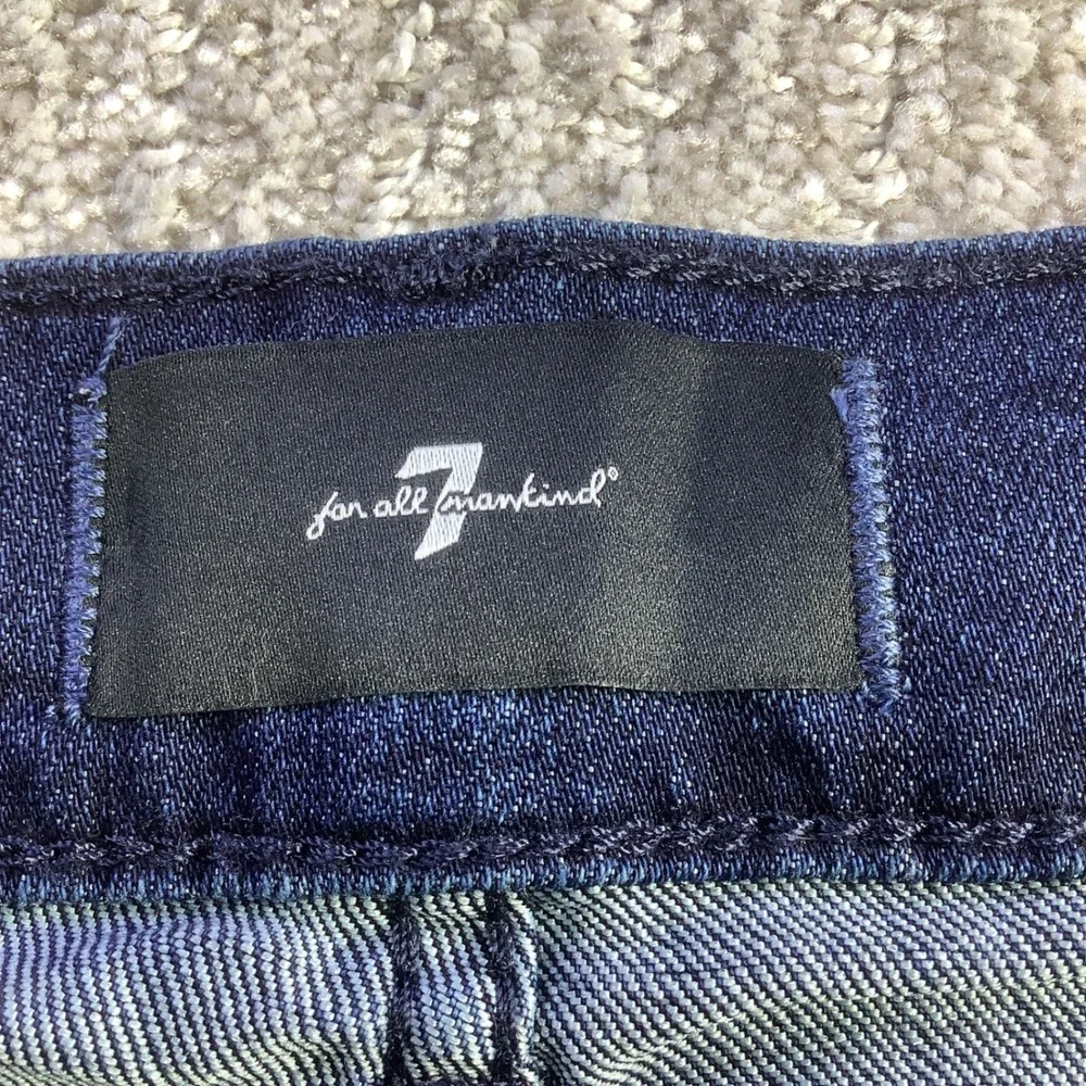 7 For All Mankind Mens The Straight Airweft Denim Jeans Blue Size 31 x 34 NWT